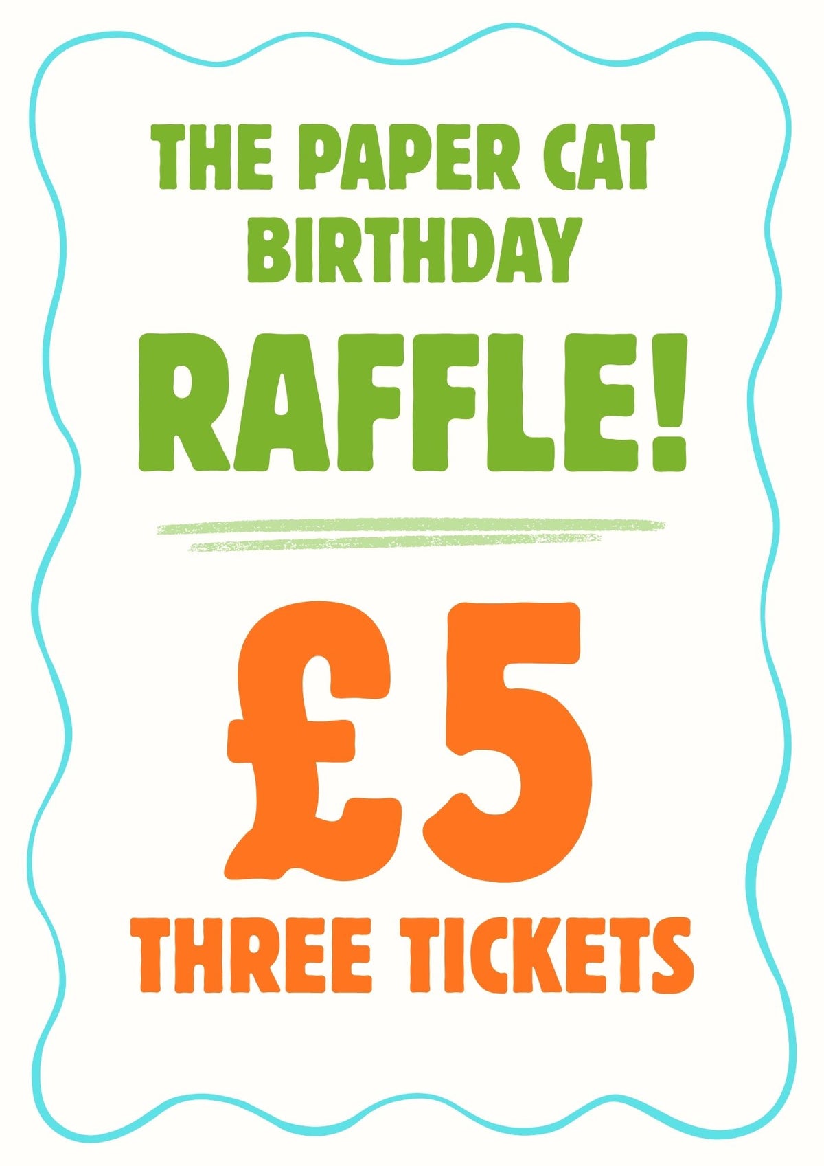 Raffle Tickets x 3