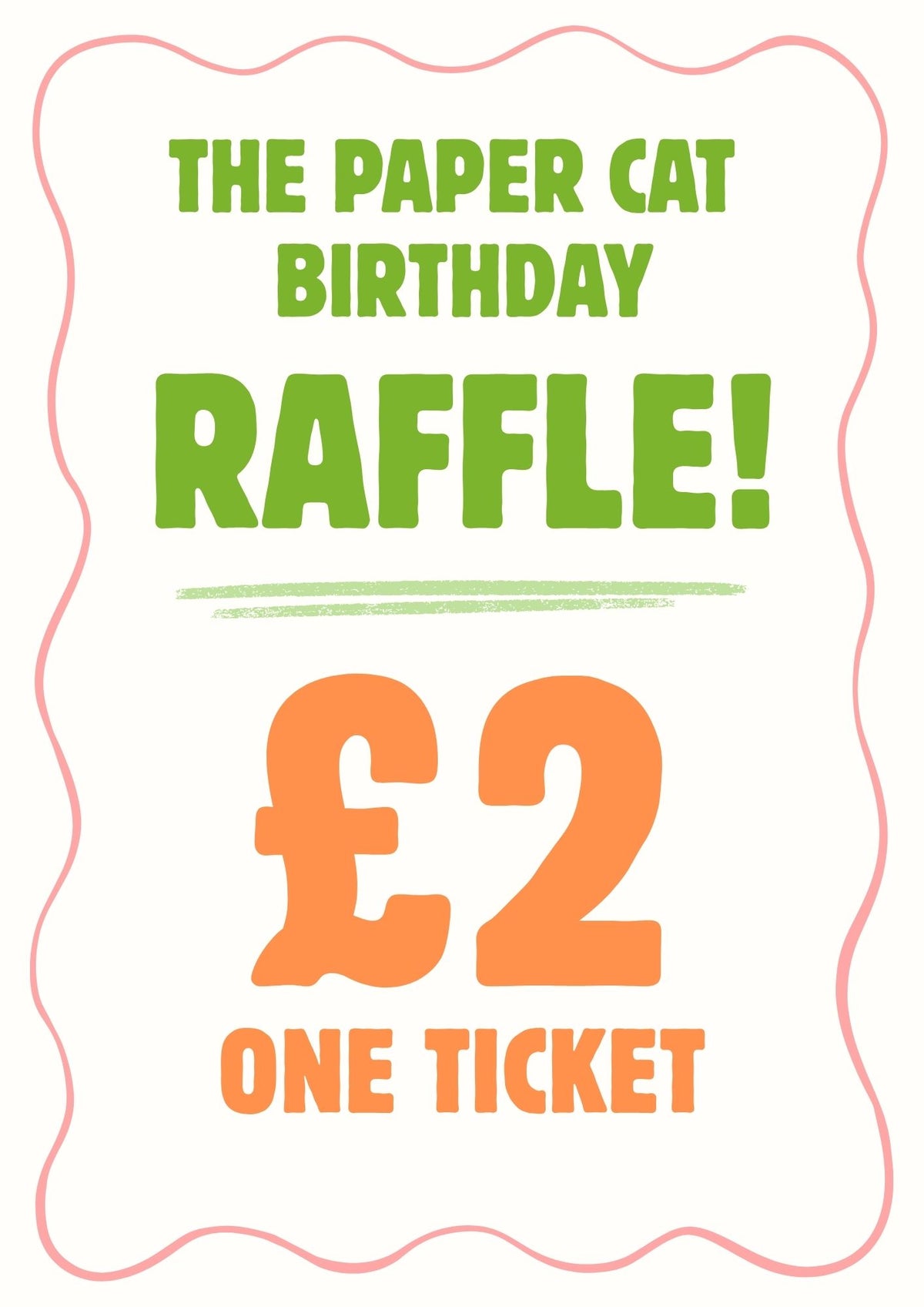 RAFFLE TICKET x 1
